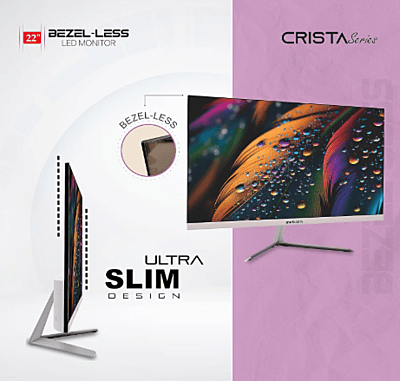 Zebion Monitor 22" Crista Series - Borderless Zebion Monitor 22" Crista Series - Borderless