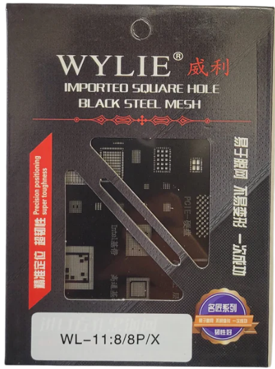 Stencil WYLIE para iPhone 8 y 8 Plus - Reballing Profesional Stencil WYLIE para iPhone 8 y 8 Plus - Reballing Profesional