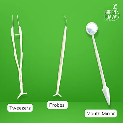 Probe, Mirror, Tweezers (Disposable) Probe, Mirror, Tweezers (Disposable)