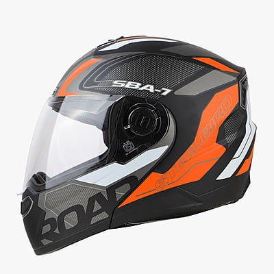 STEELBRID SBA-7 ROAD GLOSSY BLACK/ORANGE C/V (M)