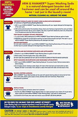 ARM & HAMMER Detergent Booster, Yellow, 55 Oz,