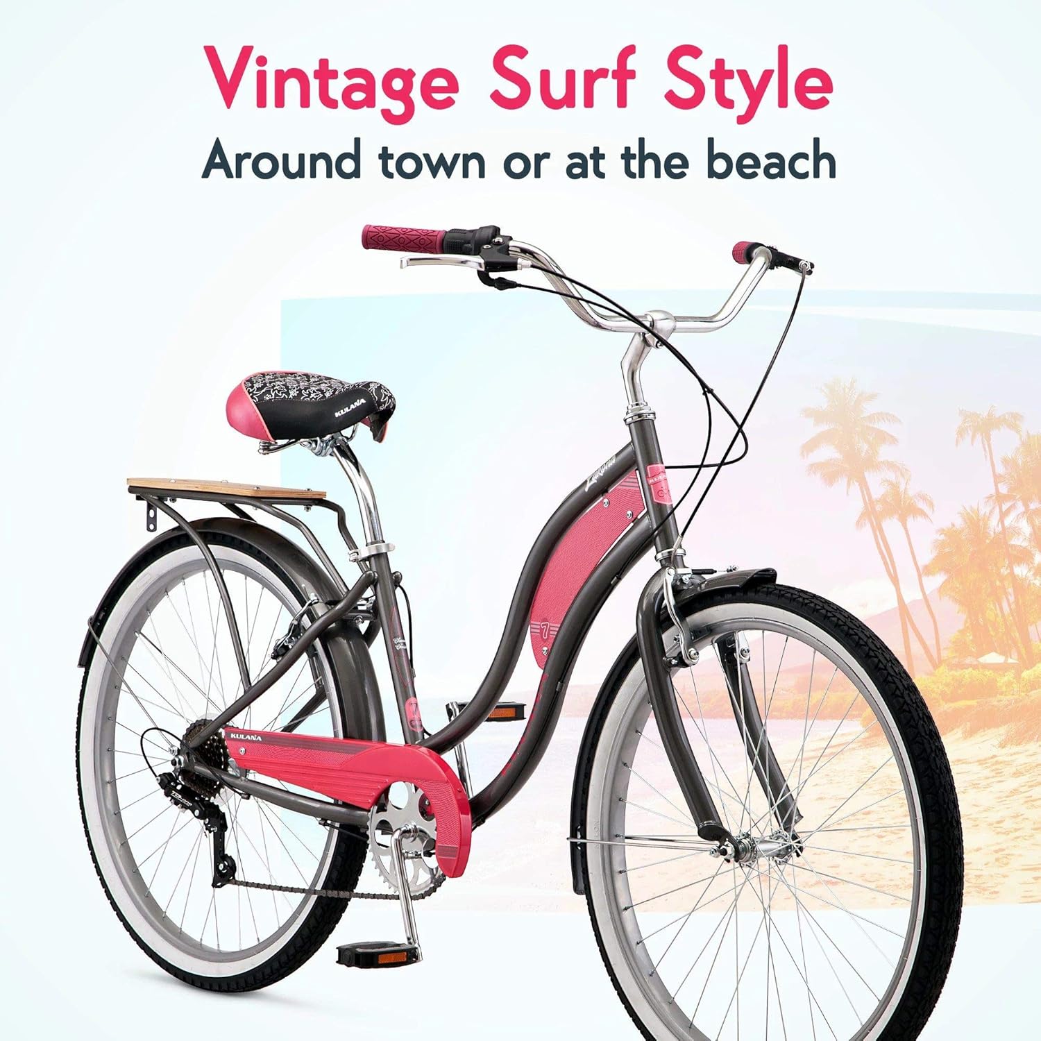 Kulana Lakona - Bicicleta crucero de playa para jóvenes y adultos