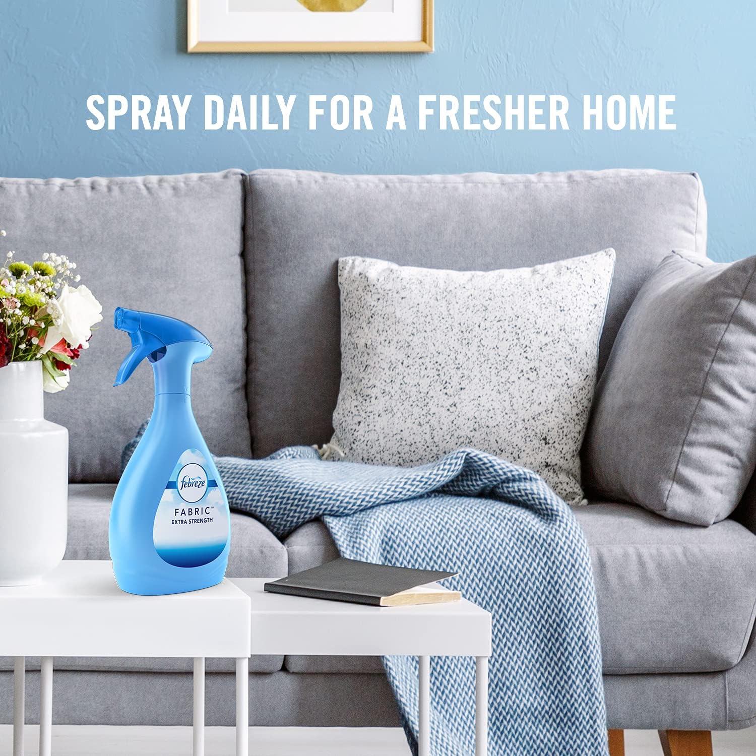Febreze FABRIC Refresher/Odor Eliminator, Extra Strength, Original, 14.8 oz Spray Bottle