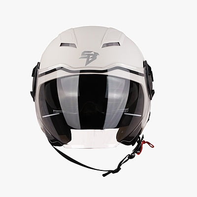 STEELBIRD SBH-31 DRX DASHING WHITE C/V (L)