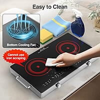 VBGK Cocina eléctrica, estufa eléctrica de 110 V 2400 W