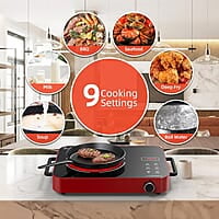 Placa de cocina eléctrica de 1800 W, de un solo quemador