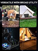 MARBERO Generador solar de 150 W de pico portátil con panel solar