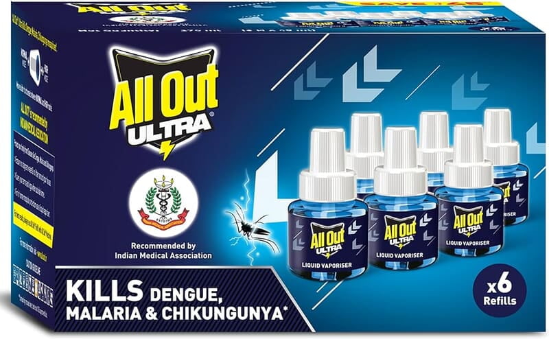 All Out Ultra Mosquito Vaporiser Refill  (6 x 45 ml)