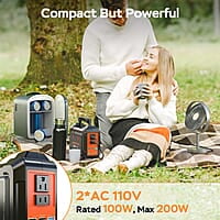 MARBERO Generador solar de 167 Wh, 200 W