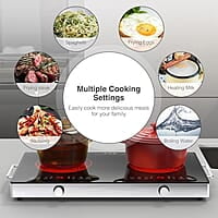 VBGK Cocina eléctrica, estufa eléctrica de 110 V 2400 W
