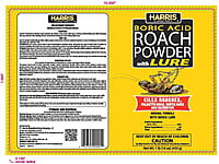 Harris Boric Acid Roach Powder with Lure 16oz