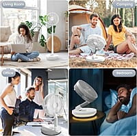 Belife Ventilador portátil X10, ventilador oscilante inalámbrico
