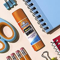 Elmer's Disappearing Purple School Glue Sticks, 6 Count