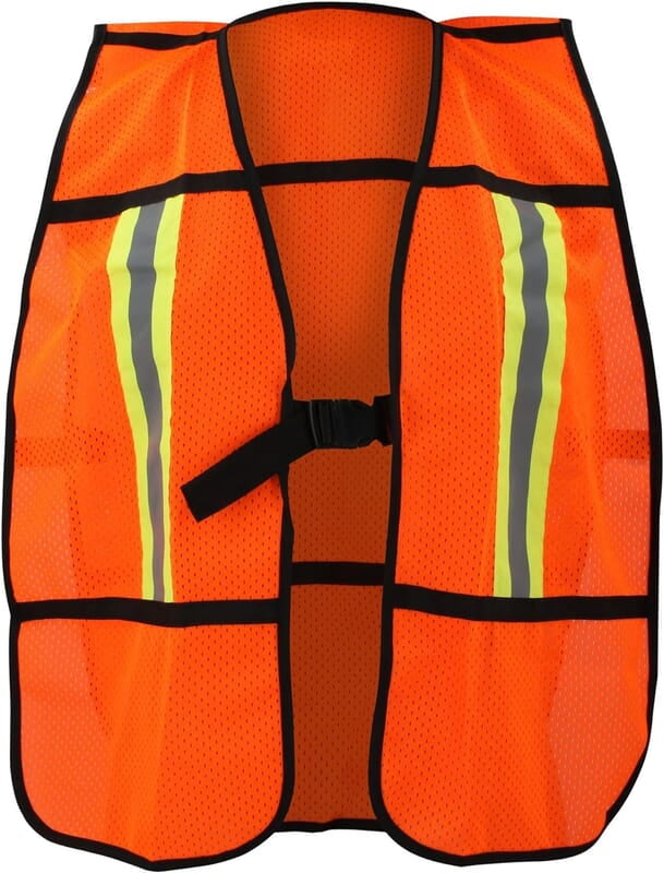 Chaleco de Seguridad Malla Naranja Correas Ajustables Chaleco de Seguridad Malla Naranja Correas Ajustables