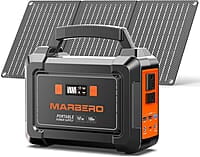 MARBERO Generador solar de 167 Wh, 200 W