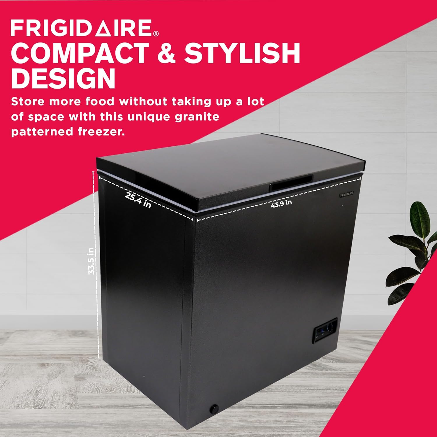 Frigidaire Congelador profundo de pecho, capacidad de 7 pies cúbicos