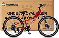 Royalbaby Bicicleta de montaña para niños de aluminio de 20/24 pulgadas