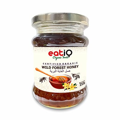 eatiQ Organic Foods - ORGANIC WILD FOREST HONEY 250 ML.   عسل الغابة البرية العضوي 250 مل