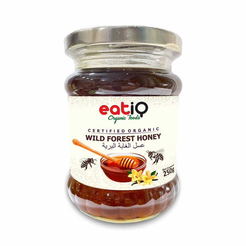 eatiQ Organic Foods - ORGANIC WILD FOREST HONEY 250 ML.   عسل الغابة البرية العضوي 250 مل