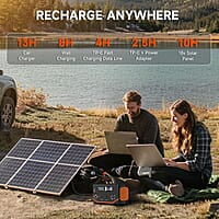 Estación de energía portátil de 600 W, 293 Wh generador portátil