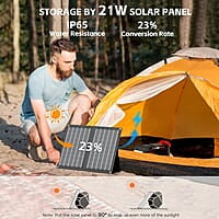 Generador solar-24000mAh. Estación de energía portátil 21W