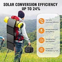 SINKEU Generador solar de 300 W y panel solar plegable de 40 W