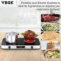VBGK Cocina eléctrica, estufa eléctrica de 110 V 2200 W