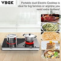 VBGK Cocina eléctrica, estufa eléctrica de 110 V 2400 W