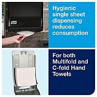 Tork Multifold and C-Fold Hand Towel Dispenser Smoke