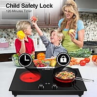 VBGK Cocina eléctrica, quemador eléctrico de 2400 W