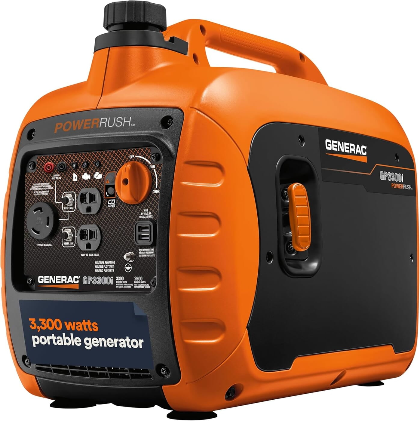 Generac 7153 GP3300i - Generador inversor portátil a gasolina