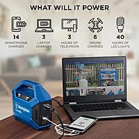 Westinghouse Estación de energía portátil y generador solar de 155 Wh
