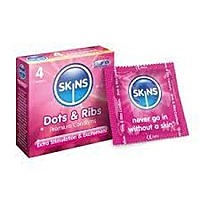 Skins Condoms Dots & Ribs 4S