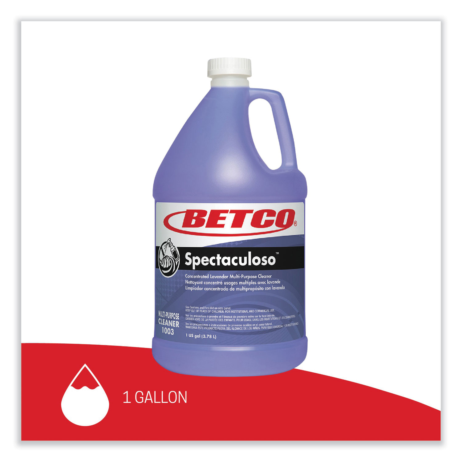 Spectaculoso Multipurpose Cleaner, Lavender Scent, 1 gal Bottle - 4/Carton Spectaculoso Multipurpose Cleaner, Lavender Scent, 1 gal Bottle - 4/Carton