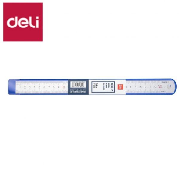 DELI E8463 RULER 12" STAINLESS STEEL