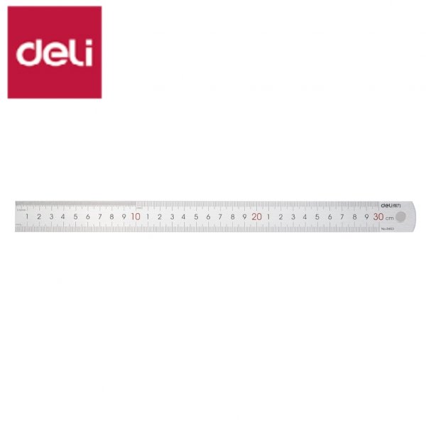 DELI E8463 RULER 12" STAINLESS STEEL