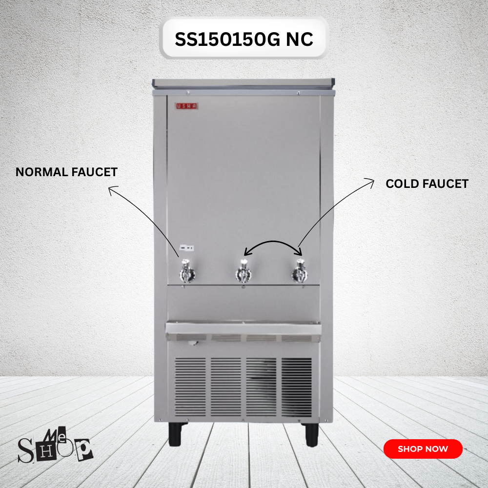 Usha Stainless Steel Water Cooler SS150150G-NC with Normal & Cold Water Options Usha Stainless Steel Water Cooler SS150150G-NC with Normal & Cold Water Options