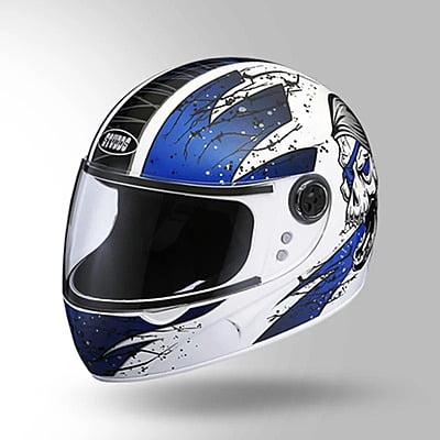 STUDDS CHROME SUPER D3 WHITE N1 BLUE C/V (XL)