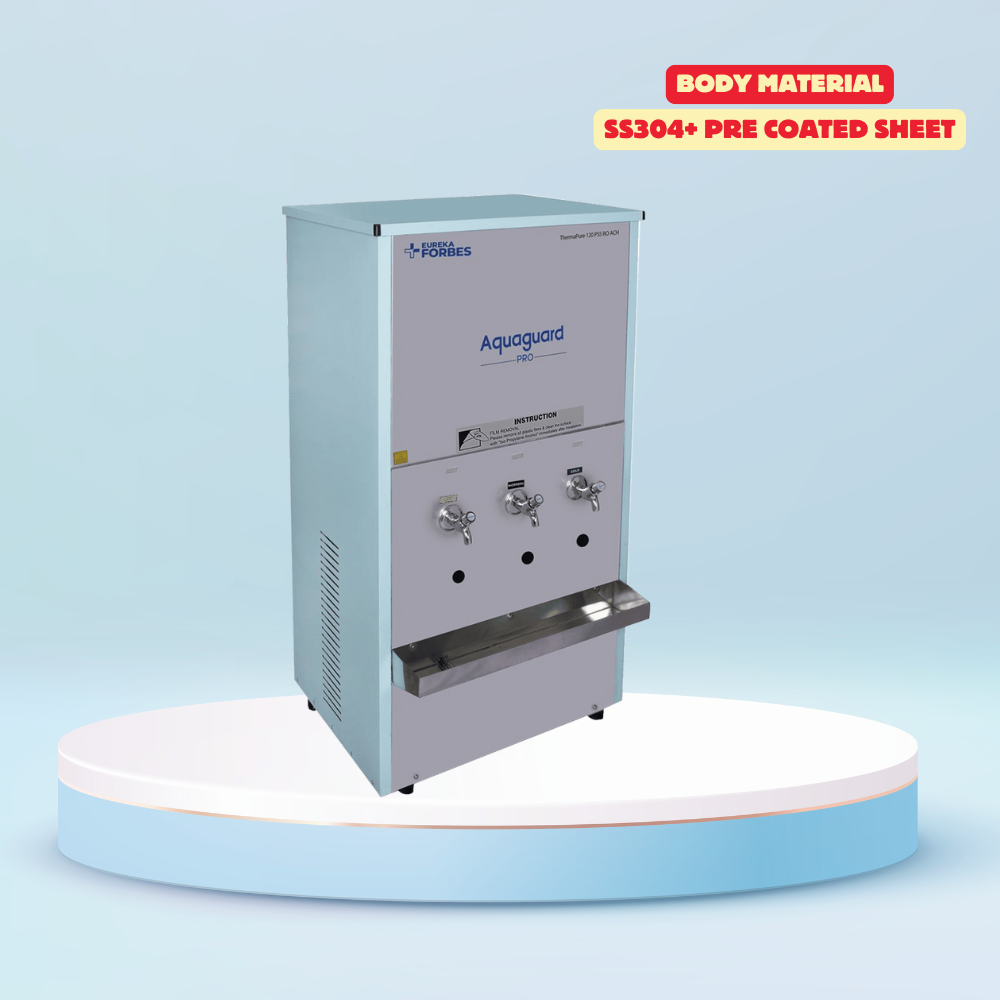 Stainless steel tank RO water purifier hot cold Aquaguard 120