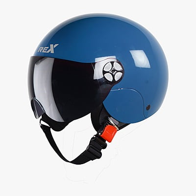 STEELBIRD SBH-16 REX GLOSSY BLUE C/V (M)