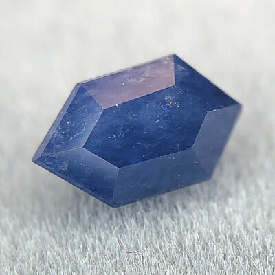 0.88ct Hexagon Step Cut Sapphire