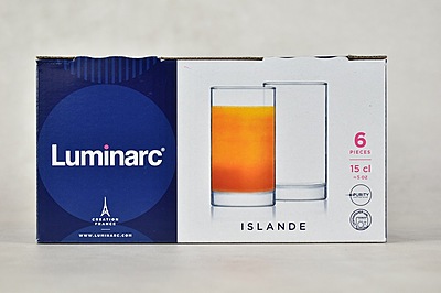 ISLANDE 15CL طقم كاسات عصير لومينارك  6 كاسات