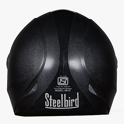 STEELBIRD SB-37 ZON PLUS BLACK C/V (L)