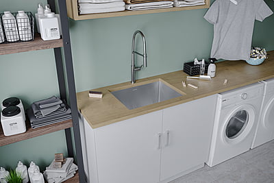 24-inch Undermount Laundry Sink Single Bowl 24-inch Undermount Laundry Sink Single Bowl