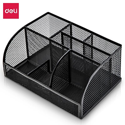 DELI 8903 EXECUTIVE DESK MESH ORGANIZER 7 COMP