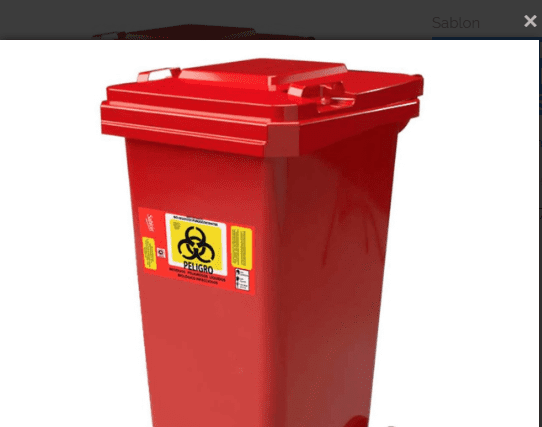 CONTEDOR CON RUEDAS Y TAPA PARA RESIDUOS BIOLÓGICOS DE 120 LTS ROJO CONTEDOR CON RUEDAS Y TAPA PARA RESIDUOS BIOLÓGICOS DE 120 LTS ROJO