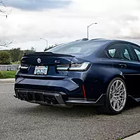BMW G80 M3 & G20 3 Series Carbon Fiber Mid Kick Center Flow Spoiler (2020+)