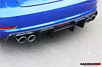 2013–2016 Audi S3 / A3 S-Line Sedan BKSS Style Rear Diffuser with LED Light