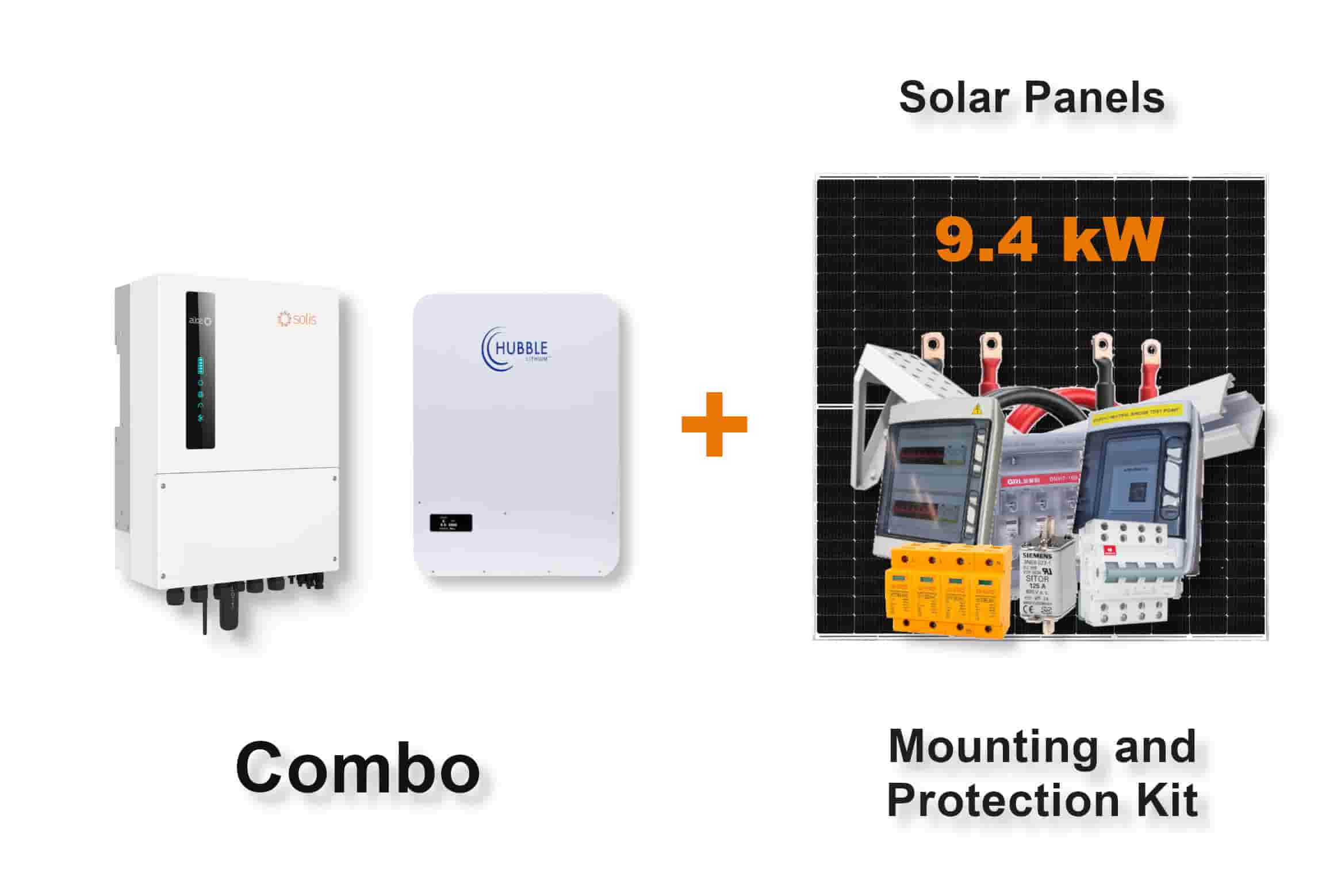 6.0 kW SOLIS S6 Hybrid - HUBBLE Combo, c/w 5.12 kWh Lithium Battery