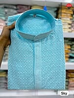 B446: Beautiful Chikenkari Work Kurta Pajama Sets B446: Beautiful Chikenkari Work Kurta Pajama Sets